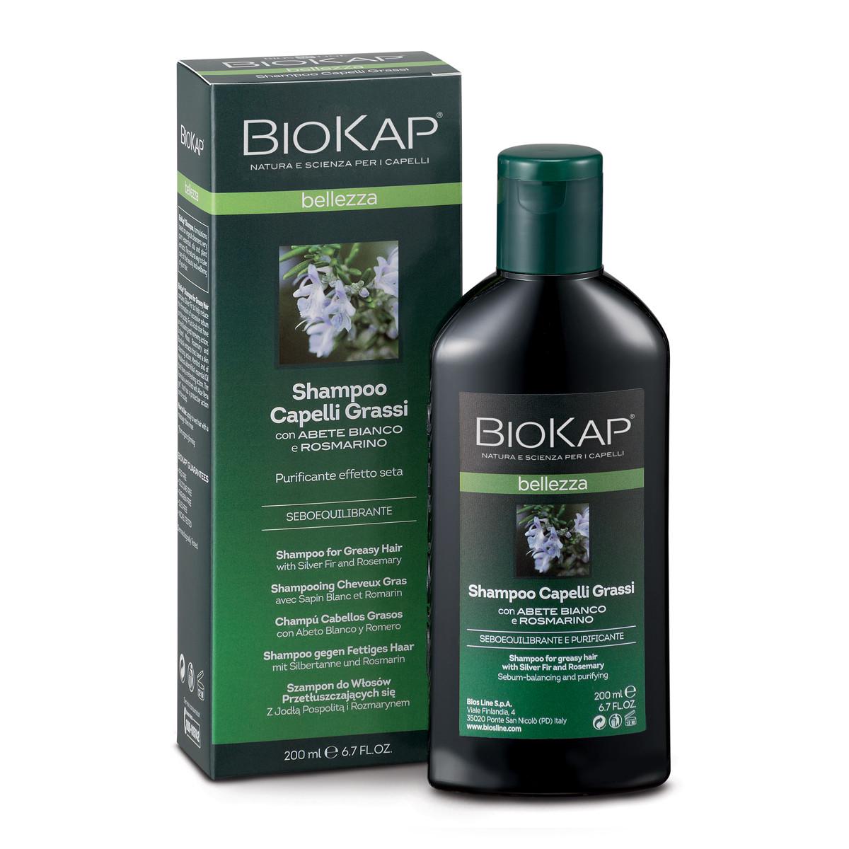 Шампунь для жирных волос Bios Line BioKap 200 мл (27054945)