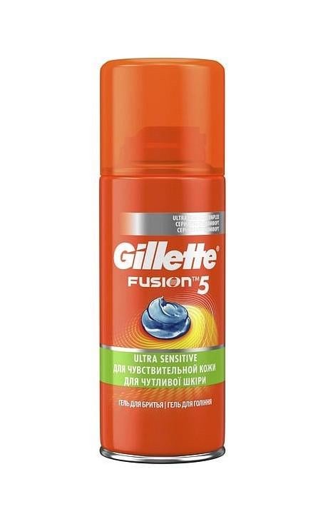 Гель для гоління GILLETTE Fusion Ultra Sensitive 75 мл (7702018464913) - фото 1