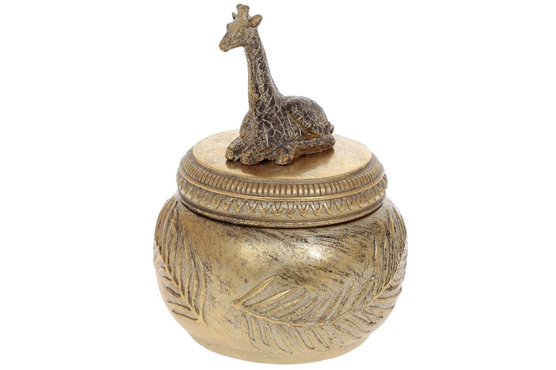 Шкатулка для украшений BonaDi Африка 14 см Золотой (DR015674) Шкатулка для украшений BonaDi Африка 14 см Золотой (DR015674)