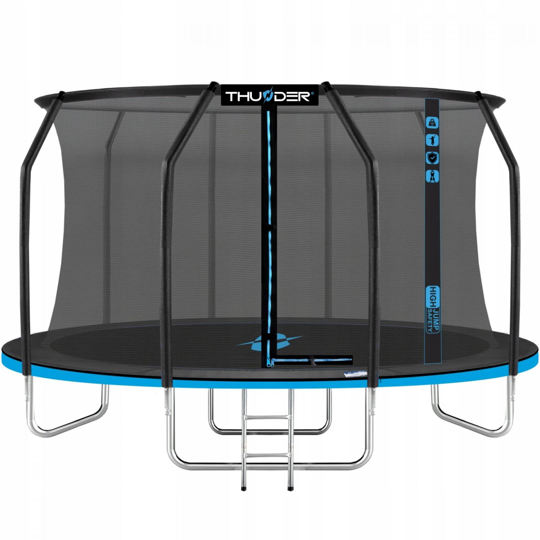Батут с внутренней сеткой Thunder Inside Elite 14FT 435 см Black/Blue