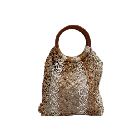 Сумка плетеная Kamoa O/S Коричневый/Белый (Delos-original)