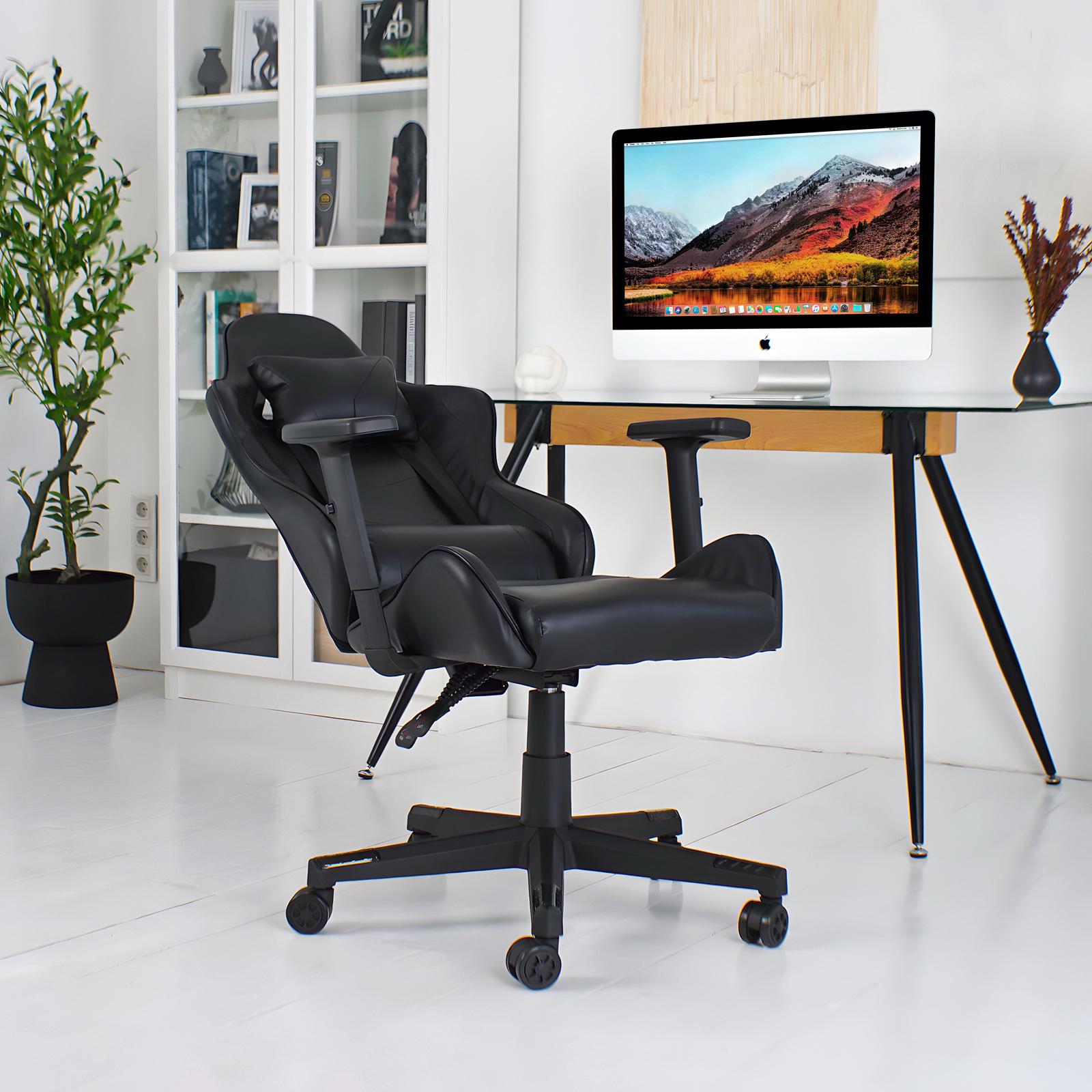 Крісло ігрове комп'ютерне для офісу та дому 4Points XT з подушками Чорний (40043) - фото 6 Крісло ігрове комп'ютерне для офісу та дому 4Points XT з подушками Чорний (40043) - фото 6