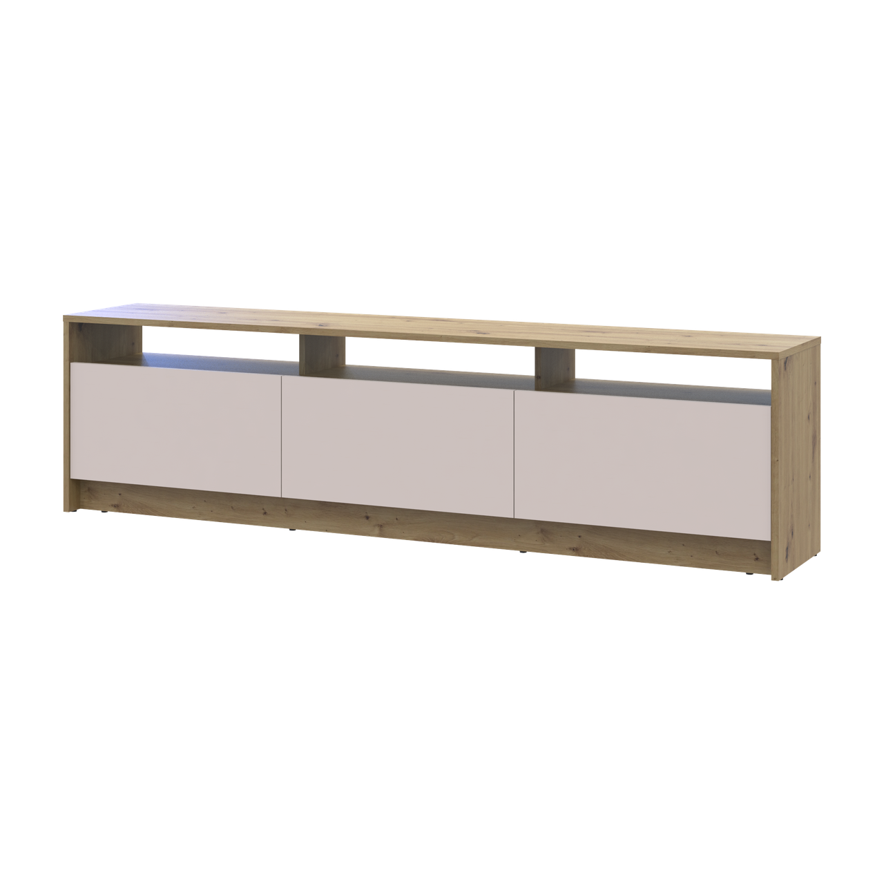 Тумба ТВ Doros U3 ДСП 180х33х43 см Дуб Артизан/Кашемир (41516203)