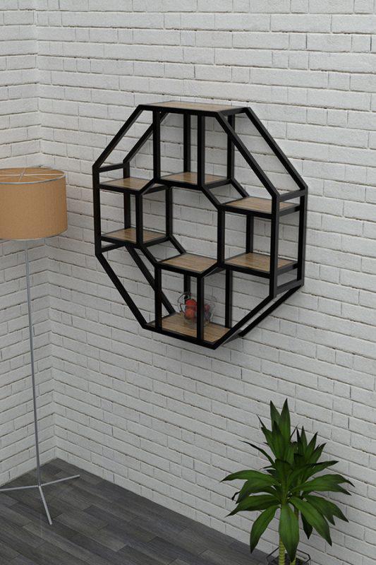 Полка настенная GRANTORG Флоренс DSP-1065 Лофт Дуб Аппалачи (22791970)