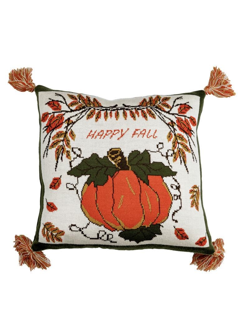 Наволочка вязаная Happy Fall Тыква 45х45 см (029744)