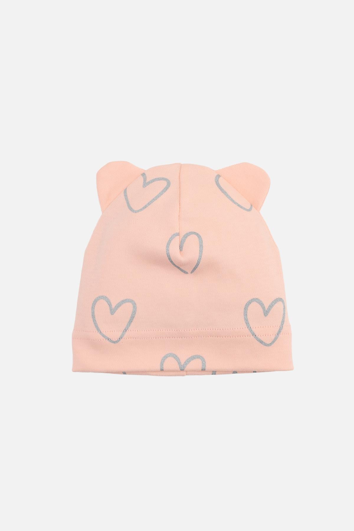 Шапка для девочки 44-46 см Персиковый (ЦБ-00274161)