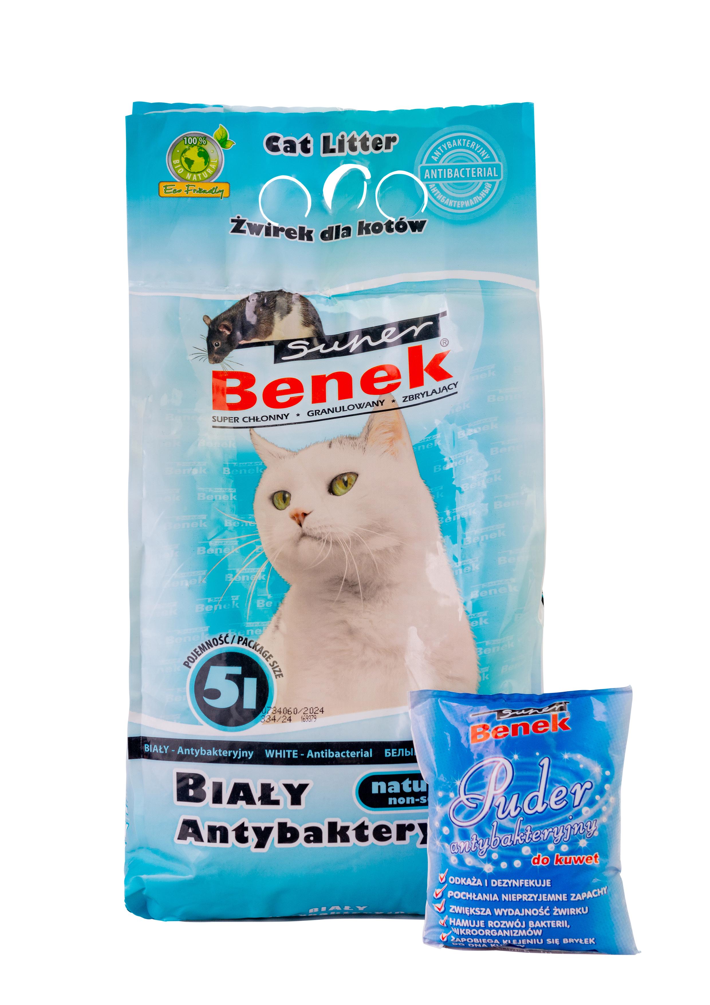 Наповнювач бентонітовий Super Benek для котячих туалетів Супер Бенек Антибактеріальний 5 л Наповнювач бентонітовий Super Benek для котячих туалетів Супер Бенек Антибактеріальний 5 л