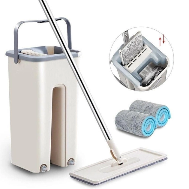 ᐉ Швабра и ведро easy mop с отжимом и полосканием 6 л • Купить в Киеве ...