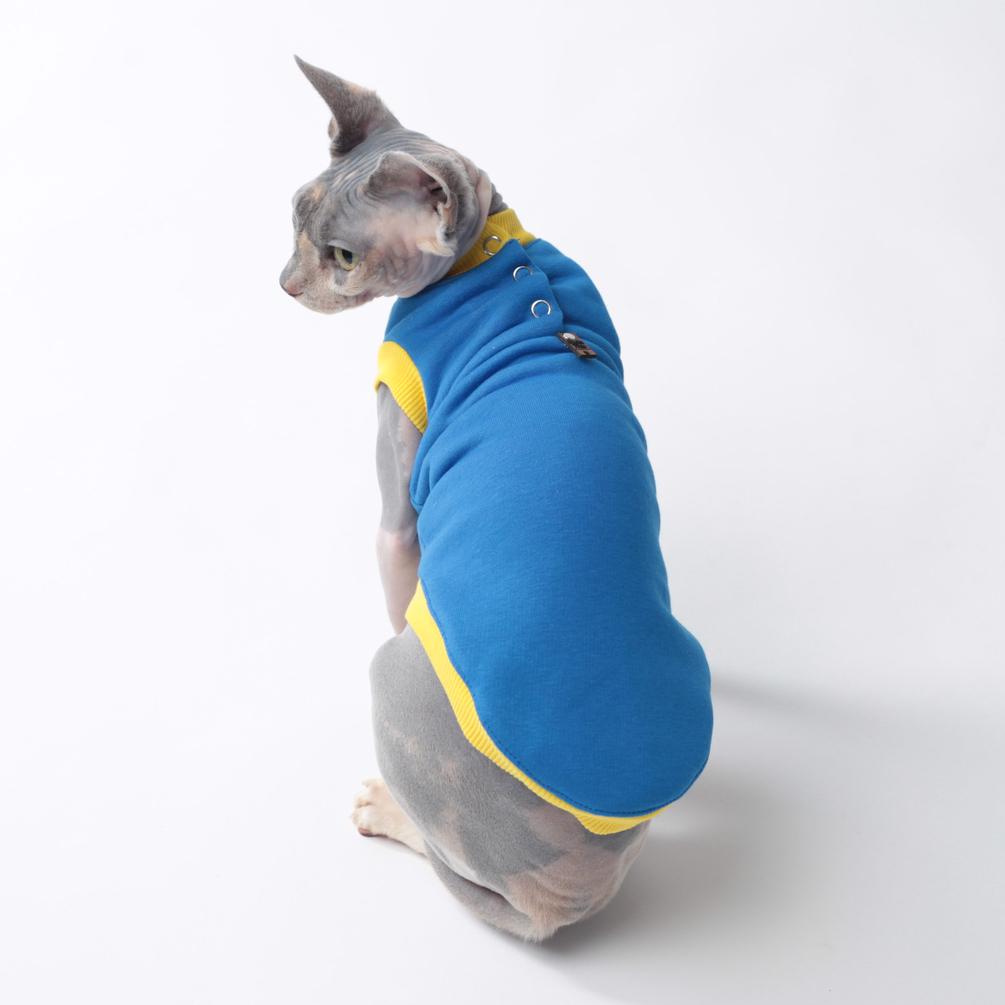 Майка для кошек без рукава Style Pets UK Патриотическая XL Blue (477XL) - фото 4