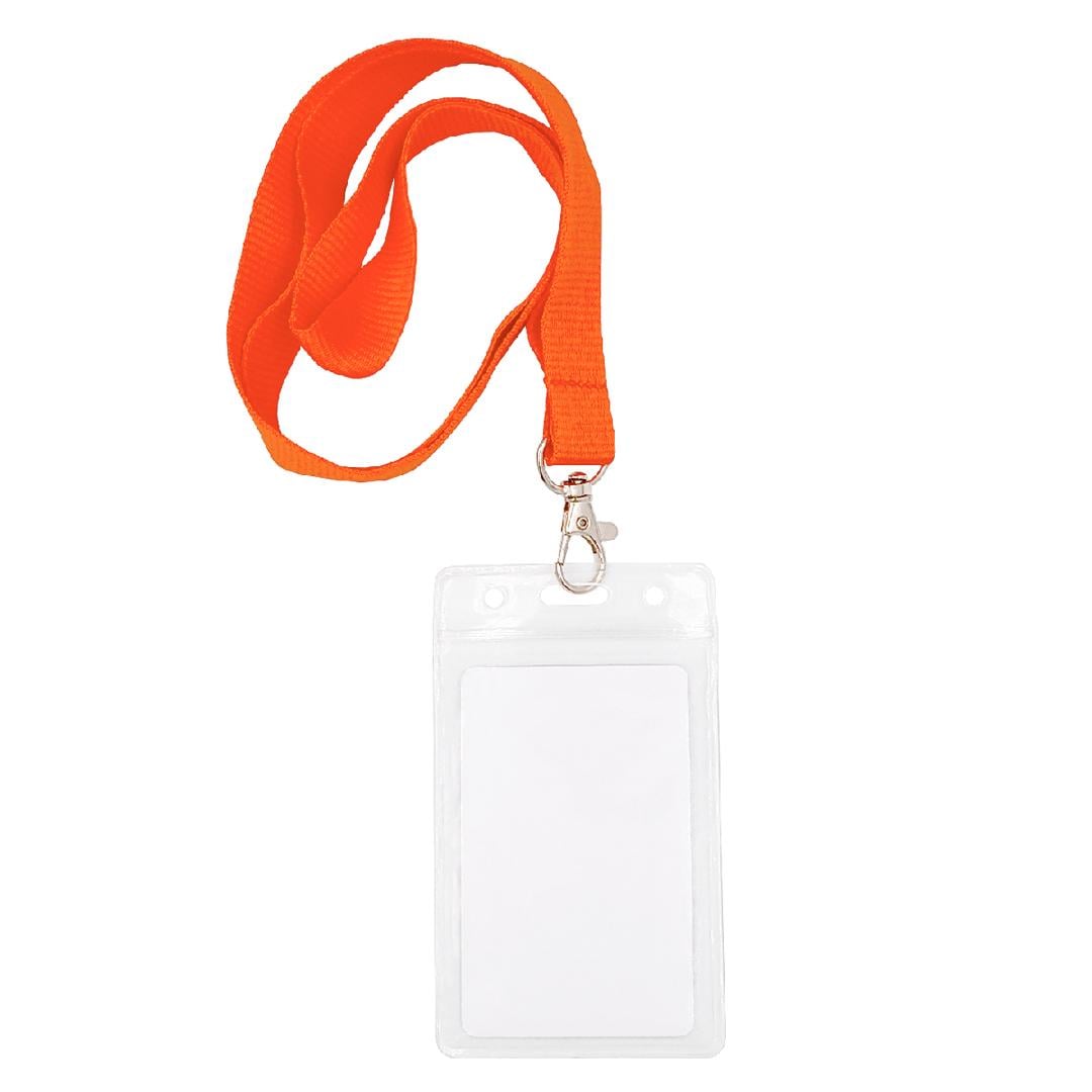 Бейдж на шнурке с карабином Ardix COM-08 114х67 мм 10 шт. Красный (07-016-RD)