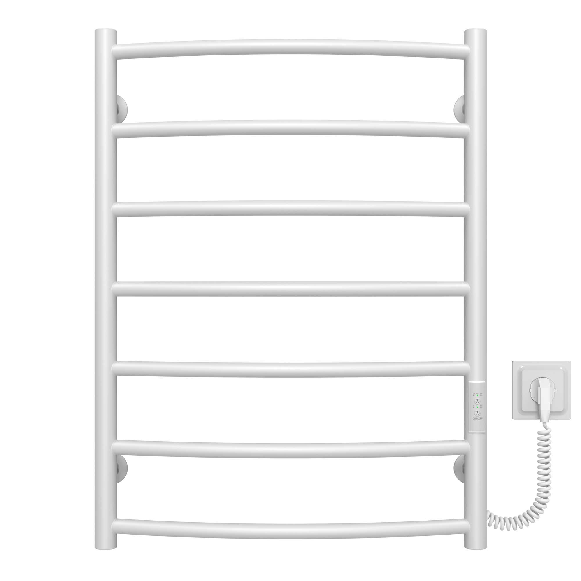 Рушникосушарка електрична Deffi Класік П7 WD03 праве підключення нержавіюча сталь 500x700 мм Білий (C.DK.70.50.7.E.W.R.3)