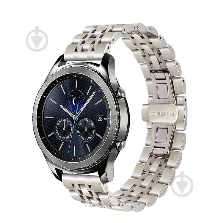 Ремінець BeWatch classic сталевий Link для Samsung Gear S3 Silver (1021405)