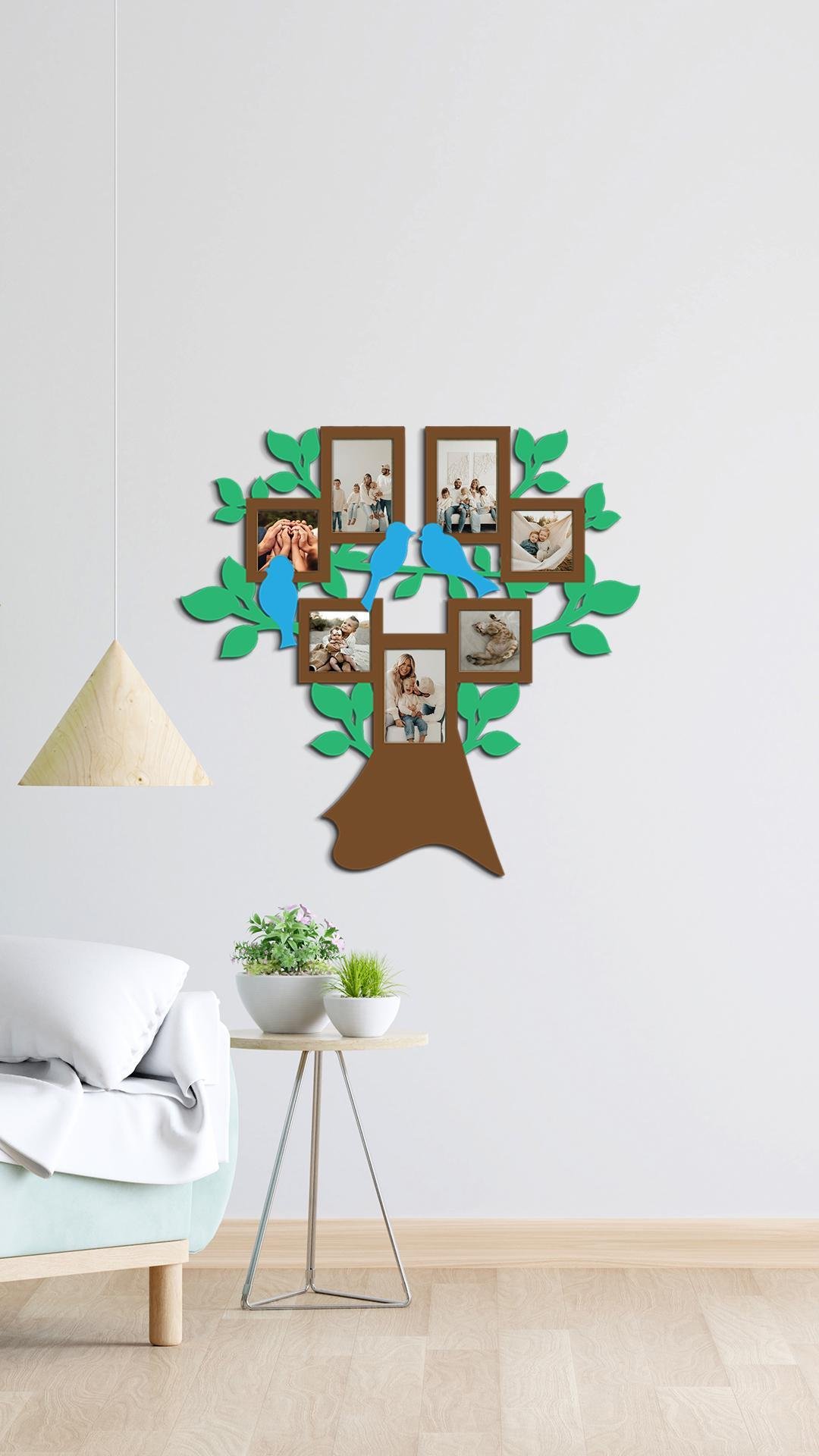 Панно декоративне на стіну в вітальню спальню Decart Сімейне дерево Велика родина 110x108 см