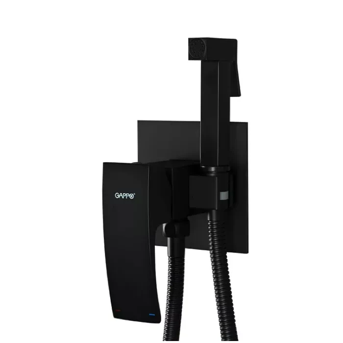 Гигиенический душ скрытого монтажа Gappo G7207-6 Черный (G7207-6) Гигиенический душ скрытого монтажа Gappo G7207-6 Черный (G7207-6)