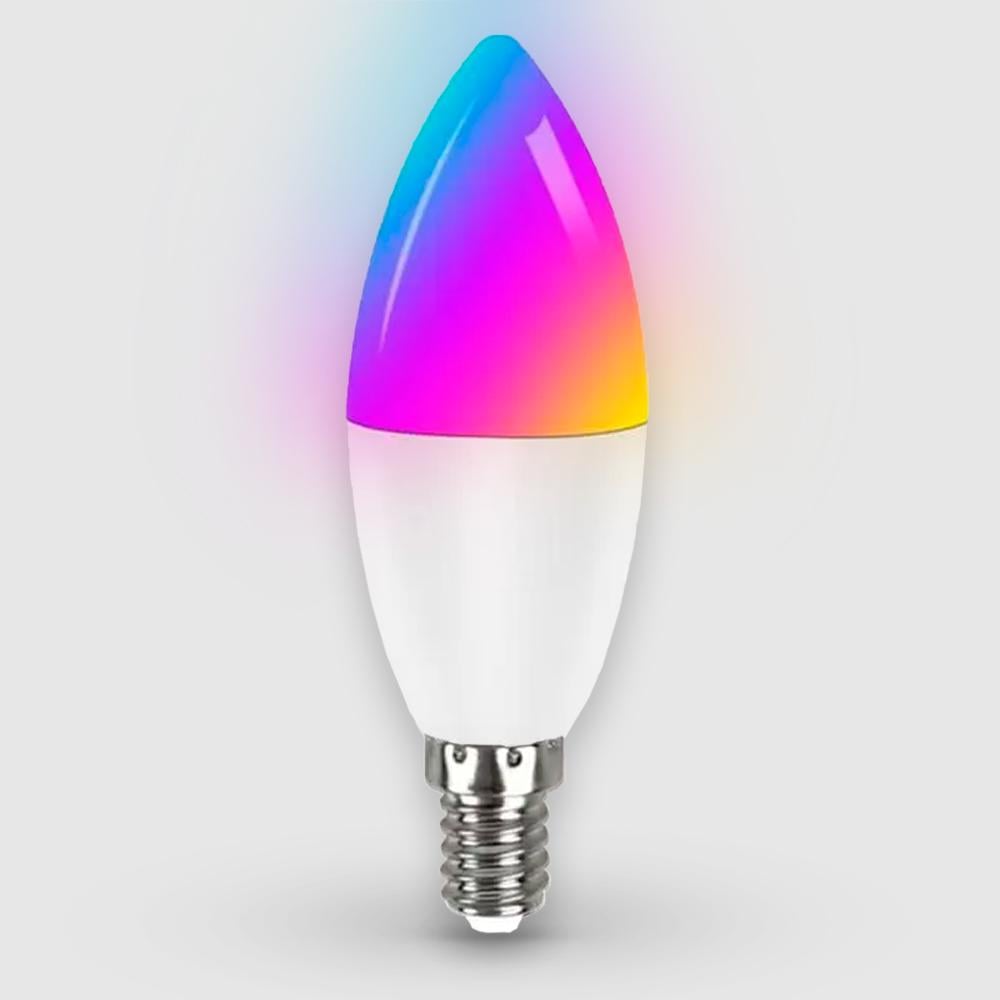 Лампа Tuya smart Zigbee RGB+CW LED E14 (WH00543)