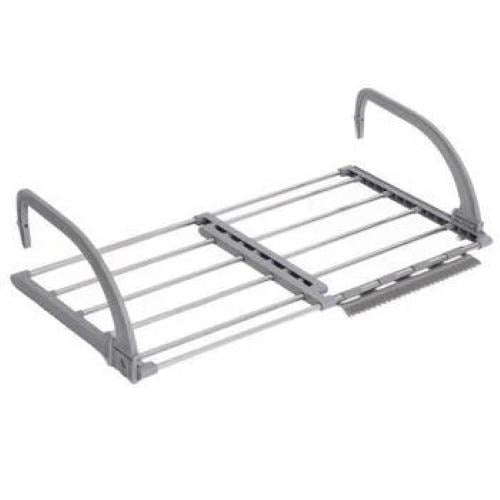 Сушилка для одежды на радиатор навесная 93 см Серебристый (53-93B)