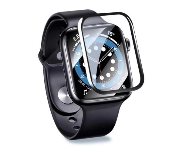 Защитное стекло противоударное SoftGlass Full Cover PMMA для Apple Watch Series 10 42 мм Black
