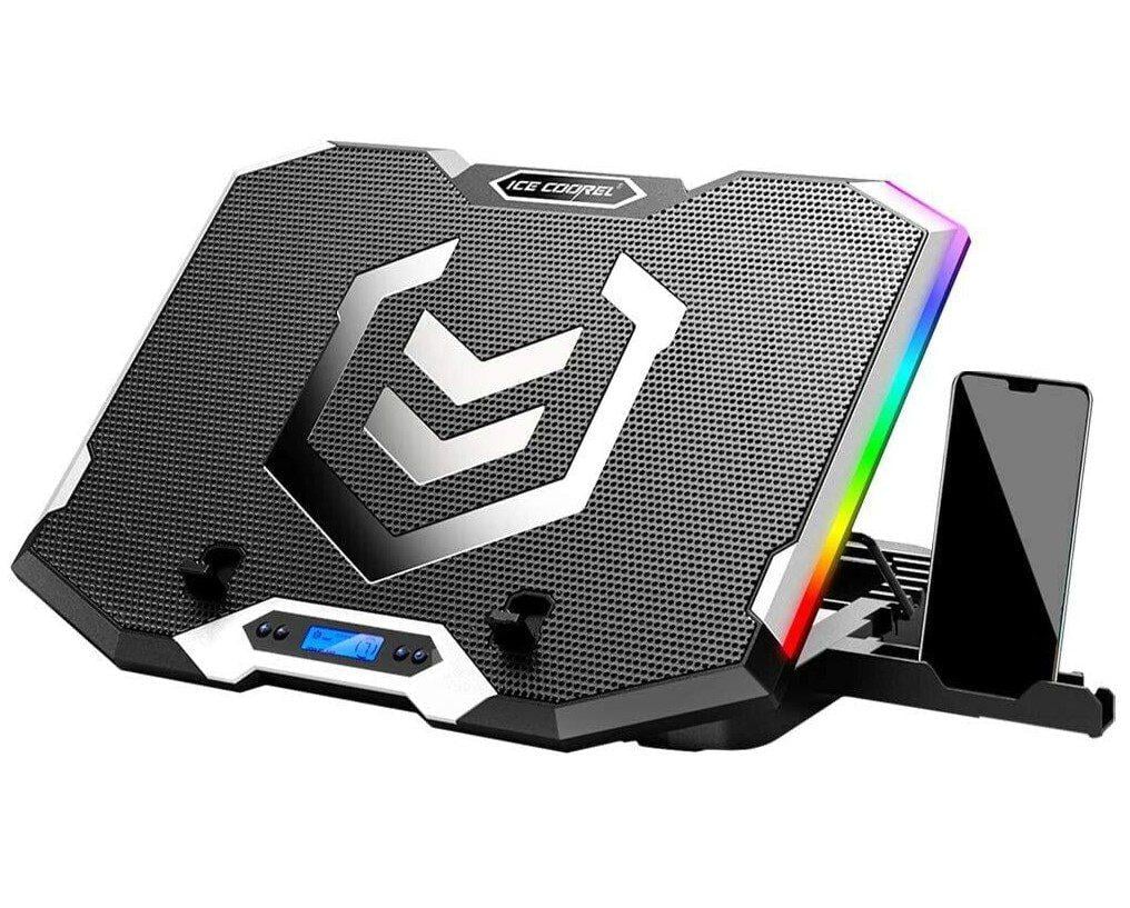 Підставка для ноутбука охолоджувальна Ice Coorel K9 RGB 15-17,3'' (58520)