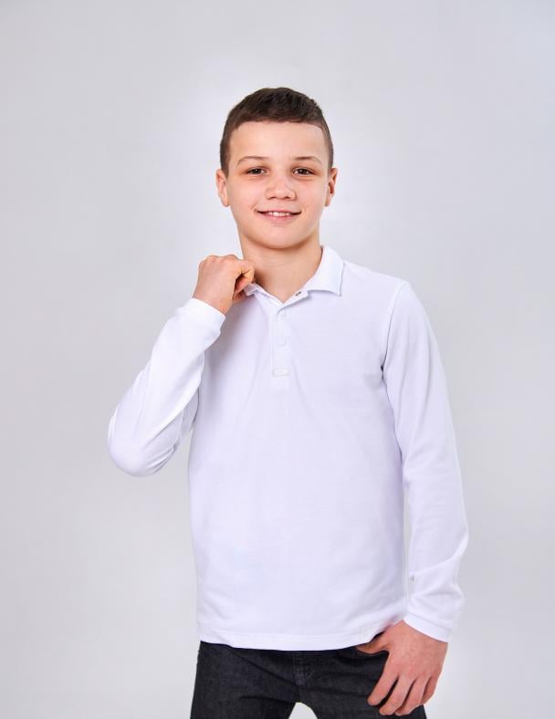 Поло для мальчика Smil 164 см Белый (114108)