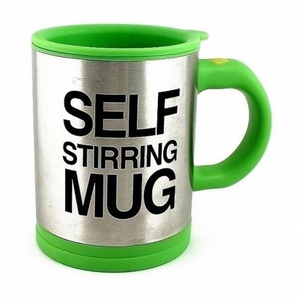 Кружка-мешалка Self Stirring Mug автоматическая Зеленый