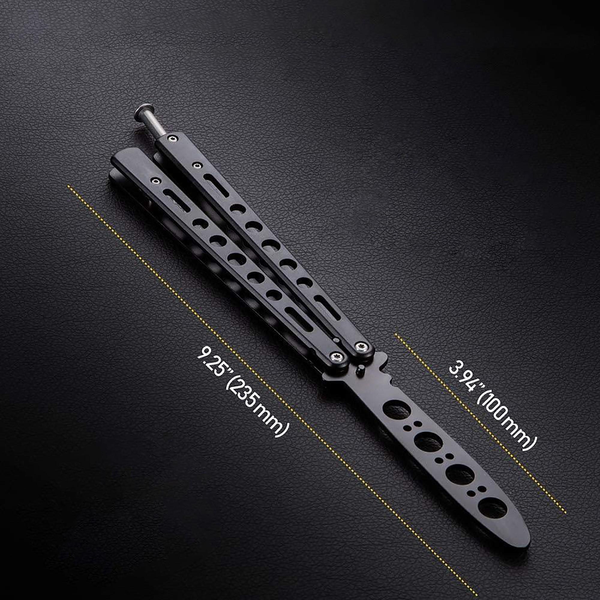 Ніж дитячий тренувальний для трюків сталевий Чорний (K10-B) - фото 2