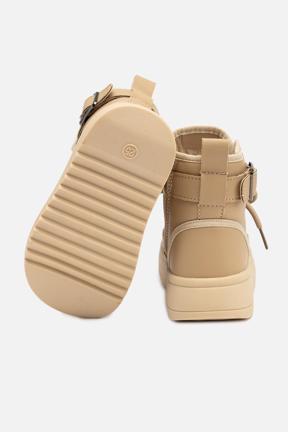 Черевики дитячі зимові ЦБ-00264419 для дівчинки р. 25 Бежевий (29086131) - фото 5