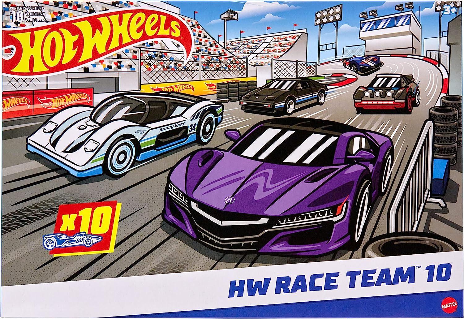 ᐉ Набор из 10 гоночных машинок Hot Wheels Set of 10 Toy Race Cars