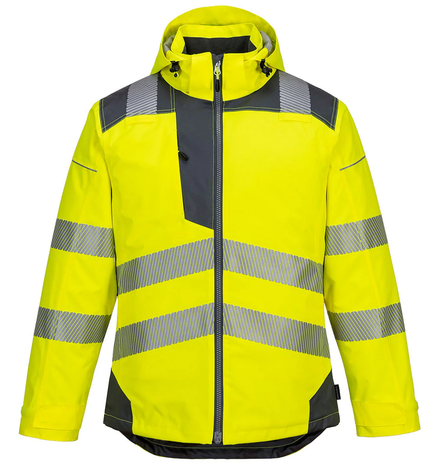 Куртка сигнальная утепленная PORTWEST T400 PW3 Hi Vis Winter Jacket L Желто-серый (T400YGYL)