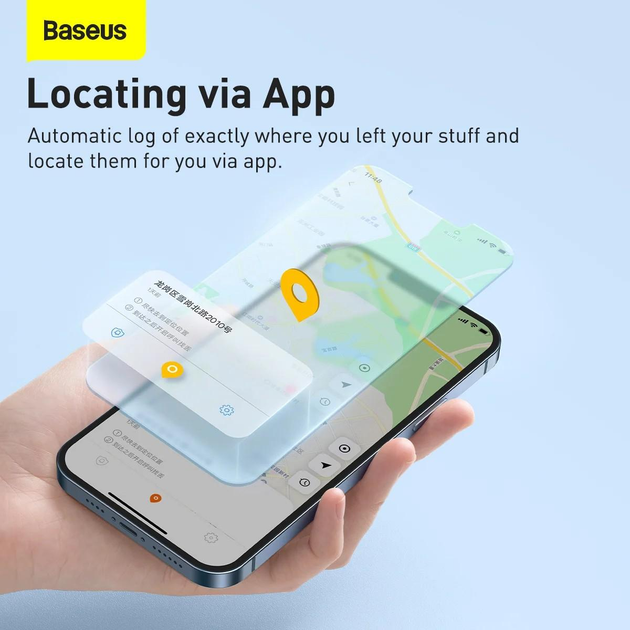 Поисковый брелок BASEUS T2 Pro Smart Device Tracker White (19366) - фото 15
