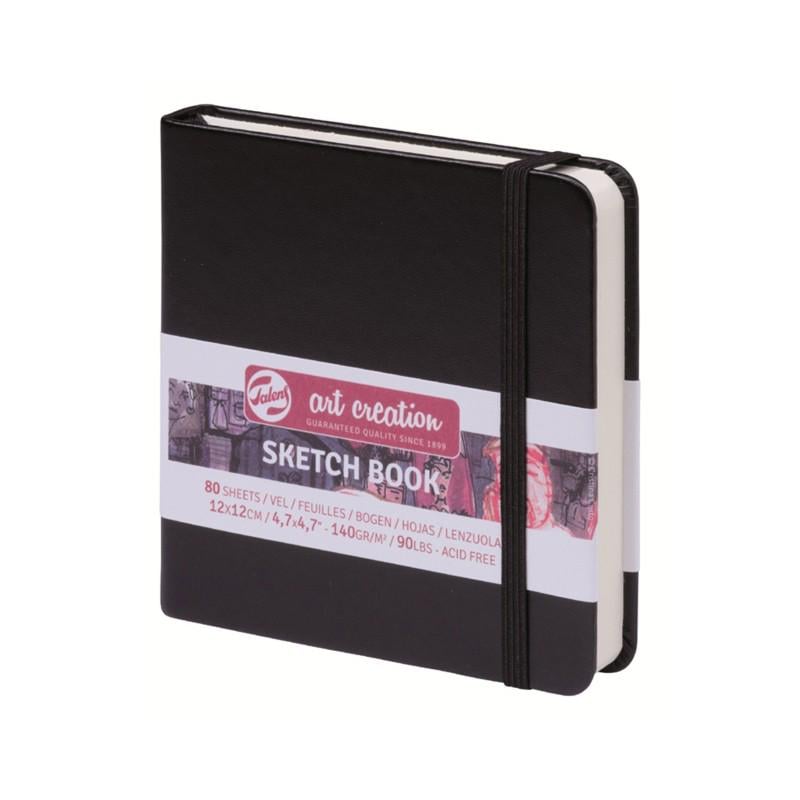 Альбом для графики Royal Talens Art Creation твердый переплет 140 г/кв. м 80 л. 12x12 см Черный (9314004M)