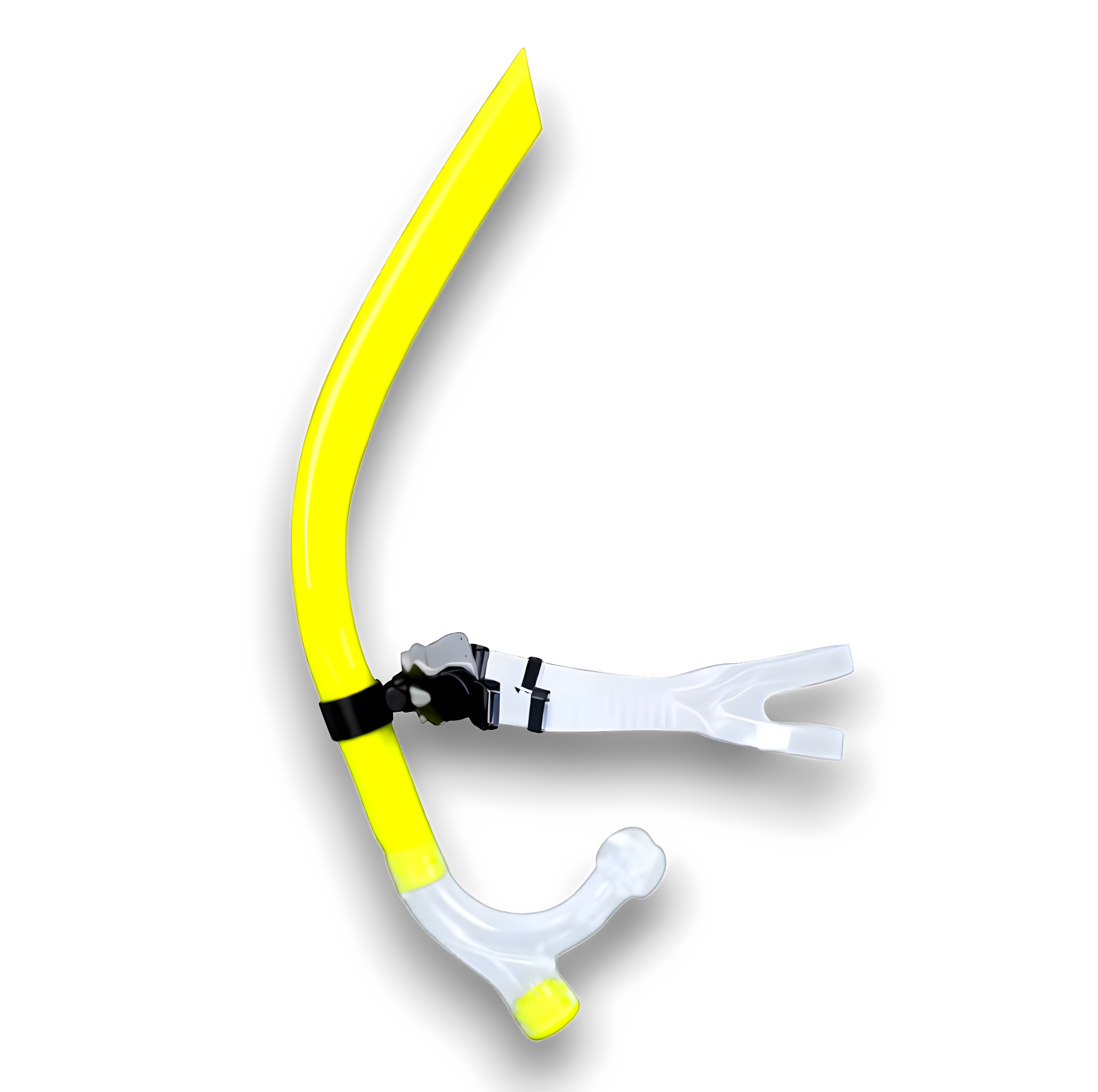 Трубка для плавання фронтальна з одностороннім продувним клапаном Жовтий (33026003)