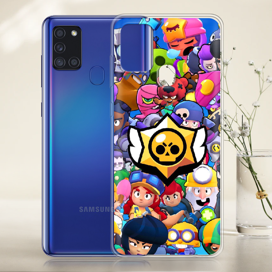 Чехол Boxface Samsung A217 Galaxy A21s Brawl Stars Прозрачный силикон (40006-up2389-40006) - фото 2