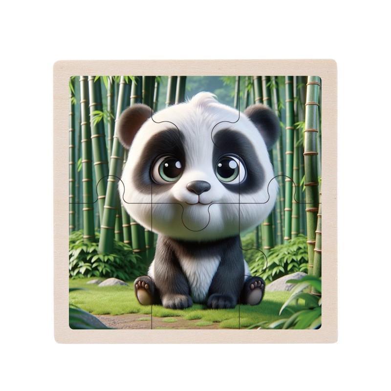 Пазл-вкладиш дерев'яний дитячий Пандочка MD 1509-24 6 ел. (RLT52712)