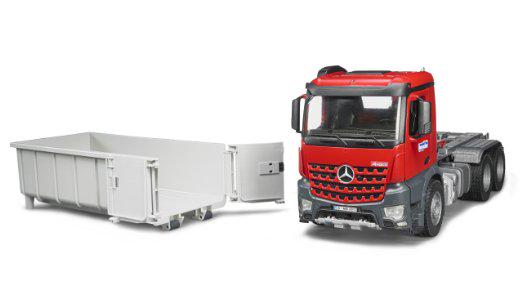 Іграшка самоскид Bruder MB Arocs зі знімним контейнером модель 1:16 03622 - фото 5
