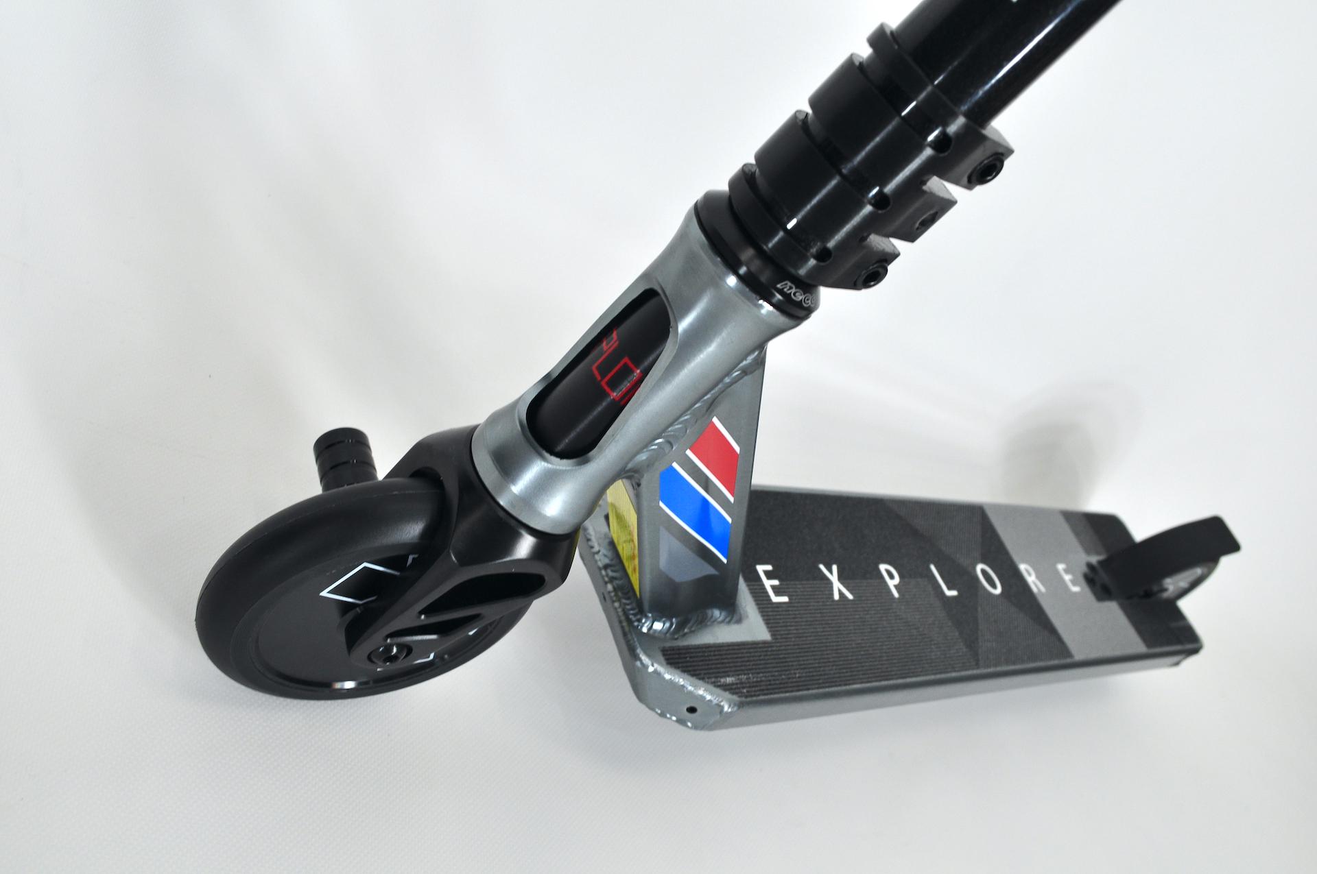 Самокат трюковий Explore Aston HIC + пеги Сірий - фото 4 Самокат трюковий Explore Aston HIC + пеги Сірий - фото 4