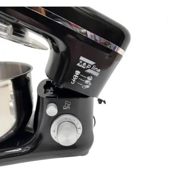 Тестомес ZepLine ZP-9832 с насадками 3500 Вт 5 л Черный - фото 3 Тестомес ZepLine ZP-9832 с насадками 3500 Вт 5 л Черный - фото 3