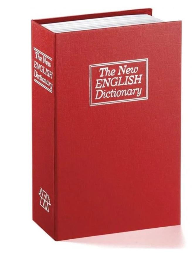 Книга-сейф с кодовым замком Английский словарь 24 см Red (127803)