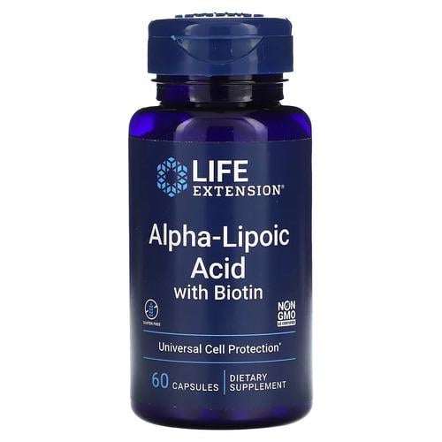 Альфа-липоевая кислота Life Extension Alpha-Lipoic Acid with Biotin 60 caps (copy_LEX-45706)