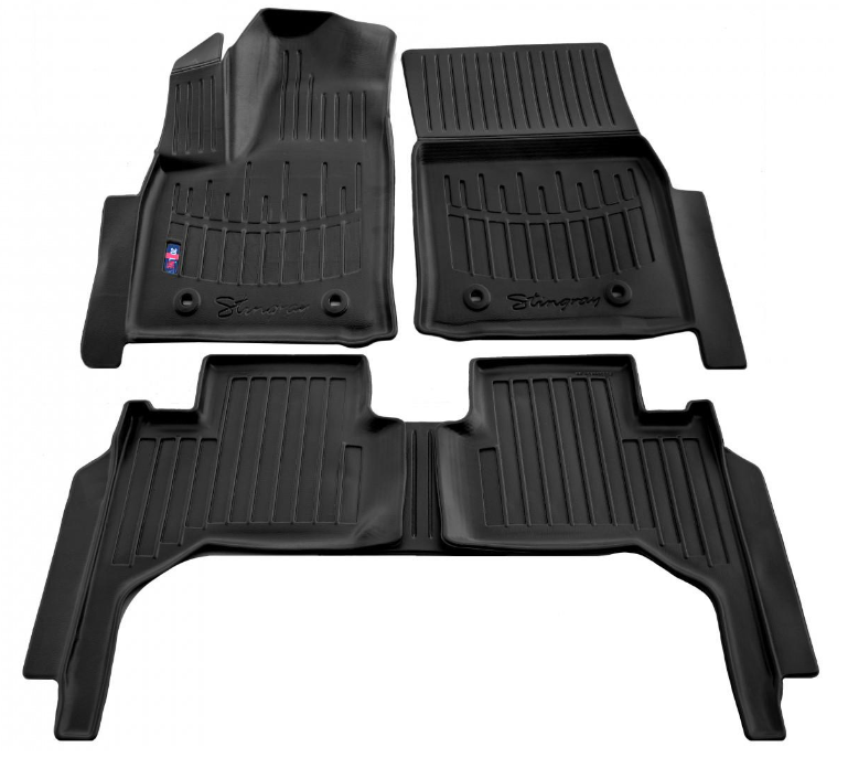 Коврики резиновые Stingray для Toyota Land Cruiser 300 2021- с бортом ТЕП 5 шт. (5022085)