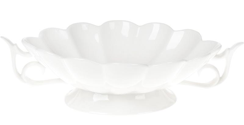 Фруктовница White City Чаша с ручками 35,5 см фарфор Белый (BD-988-207)