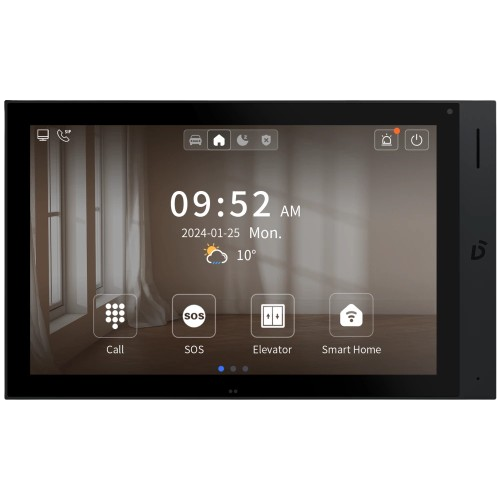 Видеодомофон Dnake H618A с сенсорным дисплеем 10.1" TFT 1280х800 поддержкой Wi-Fi и интерфейсом для видеозвонков Black (634162)