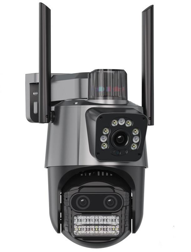 IP-камера поворотная P11-QQ9 Wi-Fi для внешнего видеонаблюдения 9 мП 2,4 гГц Черный (2390000025) IP-камера поворотная P11-QQ9 Wi-Fi для внешнего видеонаблюдения 9 мП 2,4 гГц Черный (2390000025)