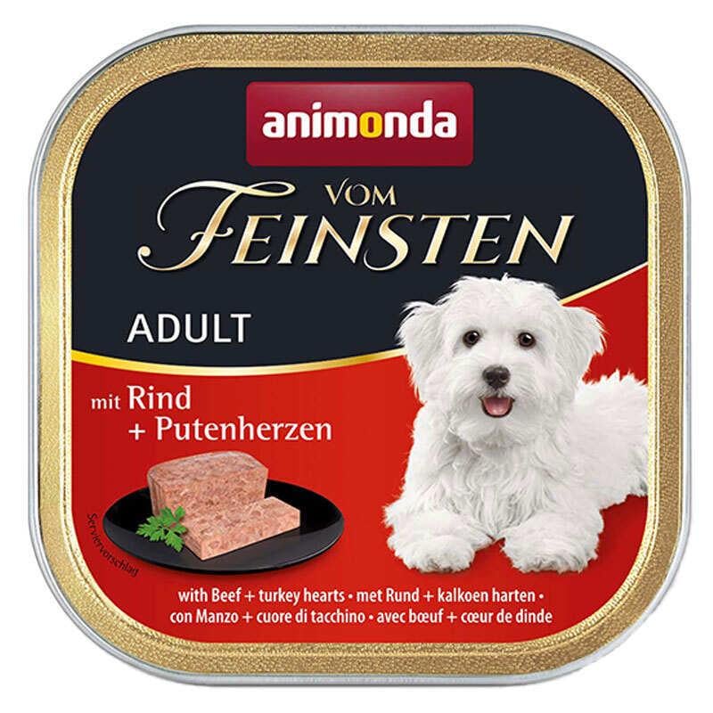 Корм вологий для собак Animonda Vom Feinsten Beef Turkey hearts з яловичиною та індичкою 150 г (AM-82612)