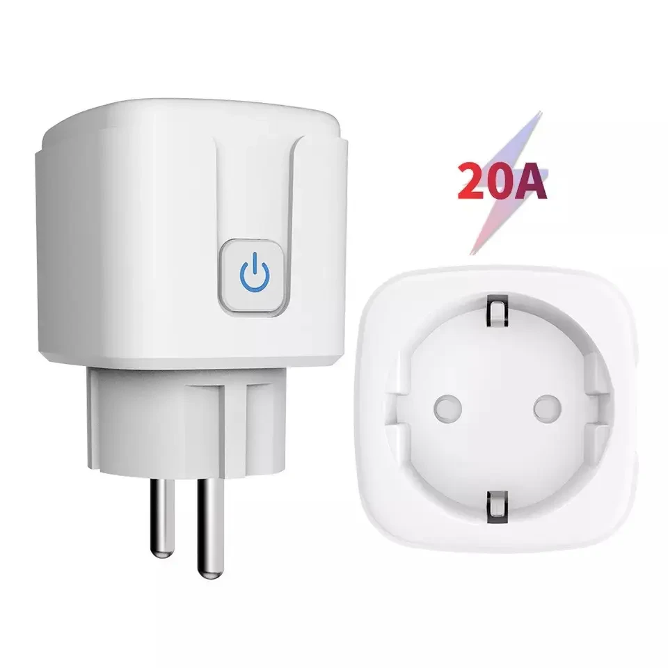 Розумна розетка Tuya Smart Life SMART SOCKET 20А лічильником електроенергії Білий (2730921184) - фото 2