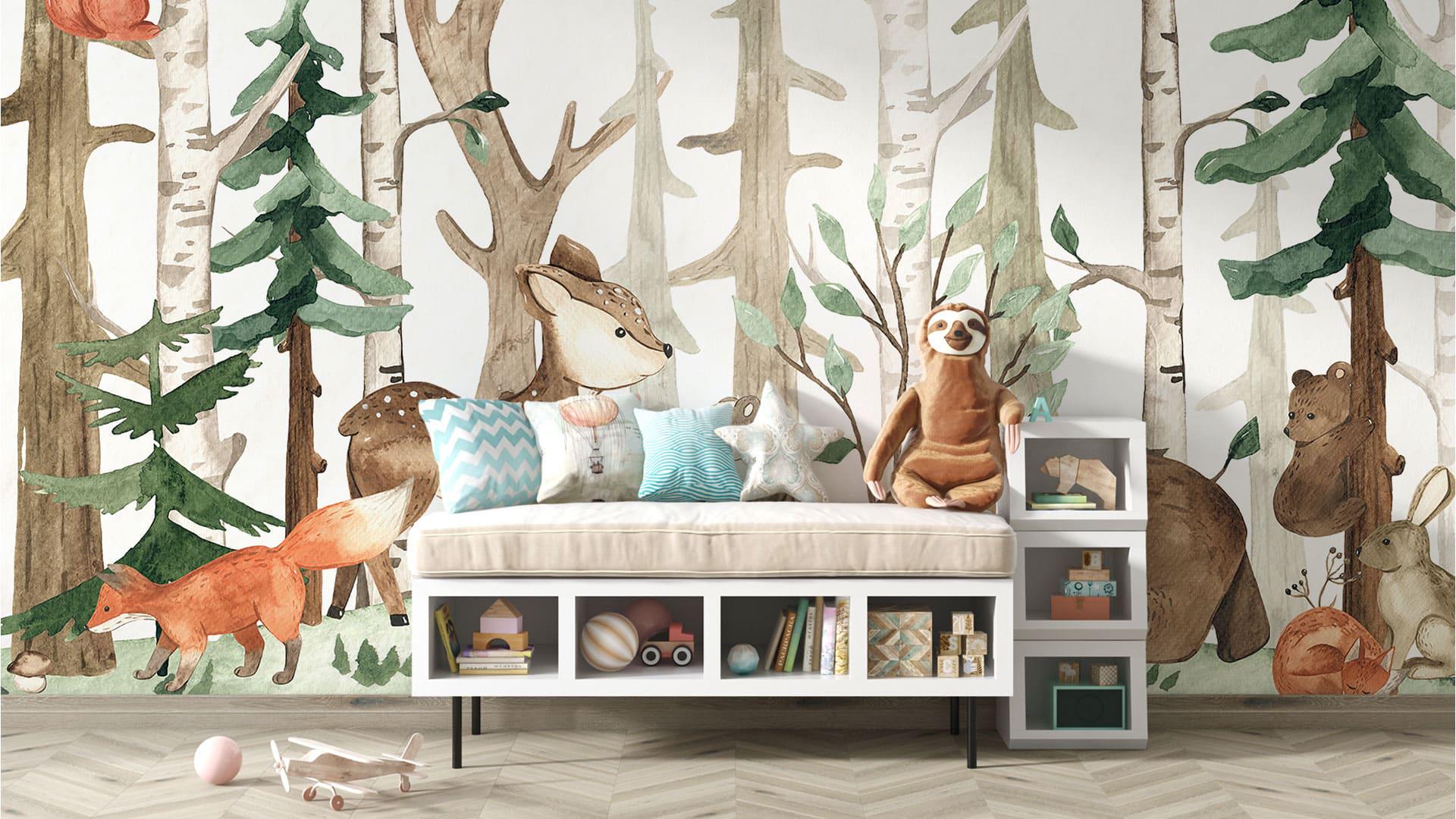 Фотообои флизелиновые Styleo Print-walls Лесные истории 0847 300х250 см (Pw-0847/2)