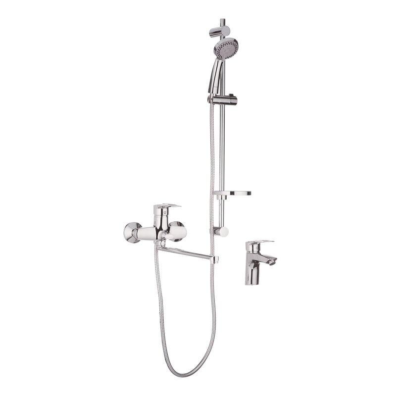 Комплект смесителей для ванной Haiba Hansberg Set - 3 (HB0902) Комплект смесителей для ванной Haiba Hansberg Set - 3 (HB0902)