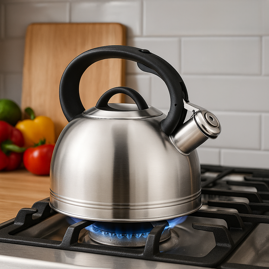 Чайник для плиты ClassicLine с свистком капсульное дно нержавеющая сталь 2,5 л (03-MH-5175) - фото 6 Чайник для плиты ClassicLine с свистком капсульное дно нержавеющая сталь 2,5 л (03-MH-5175) - фото 6