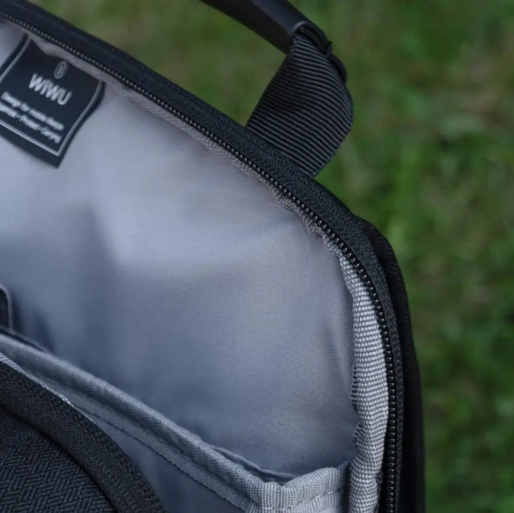 Рюкзак для ноутбука WIWU Elite Backpack із захистом від вологи з поліестеру 15,6" Чорний (48417) - фото 6