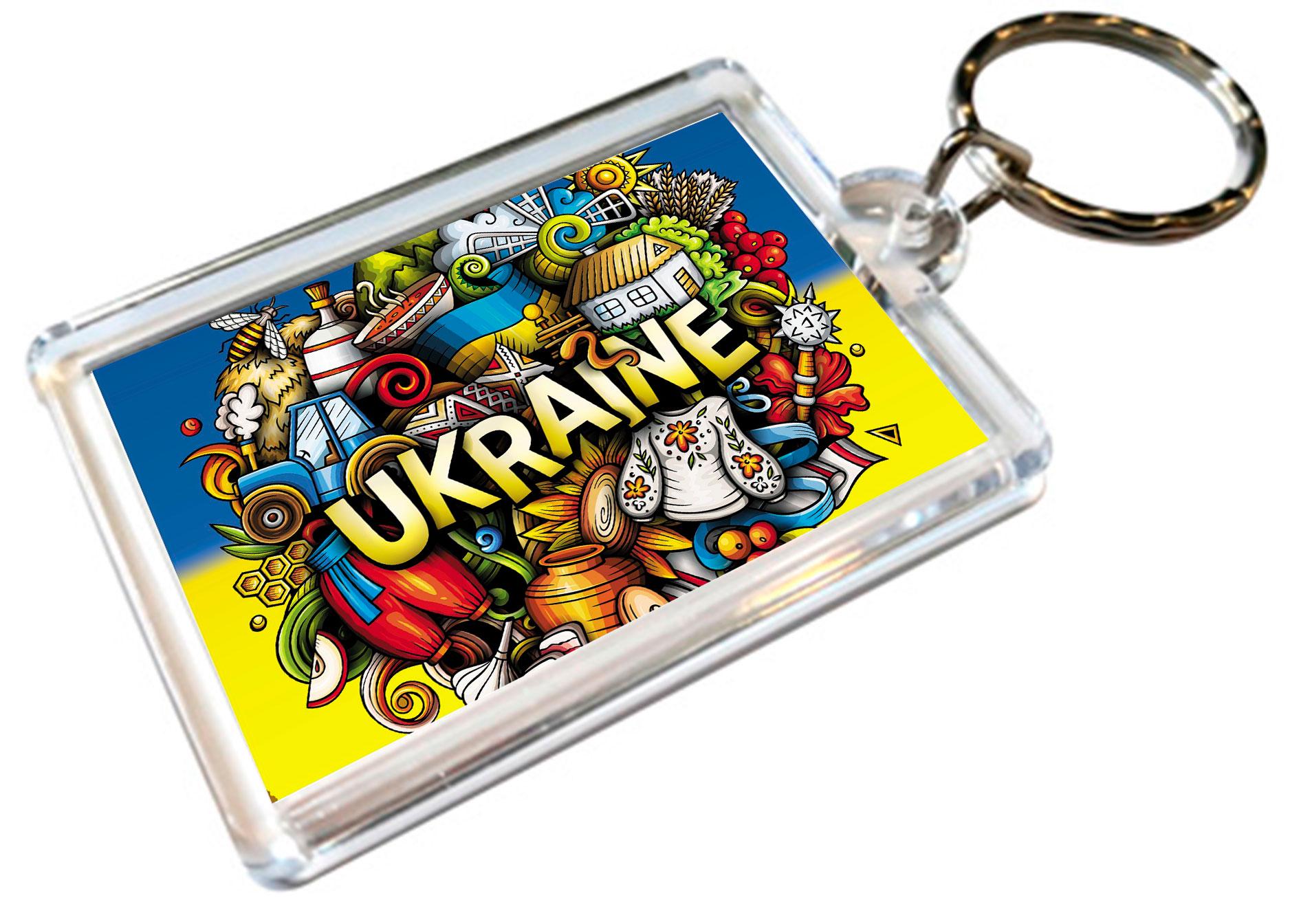 Брелки акриловые Apriori Украина для ключей 5 шт.