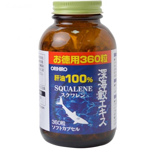 Масло из печени акулы Orihiro Squalene 300 мг 360 Caps - фото 2